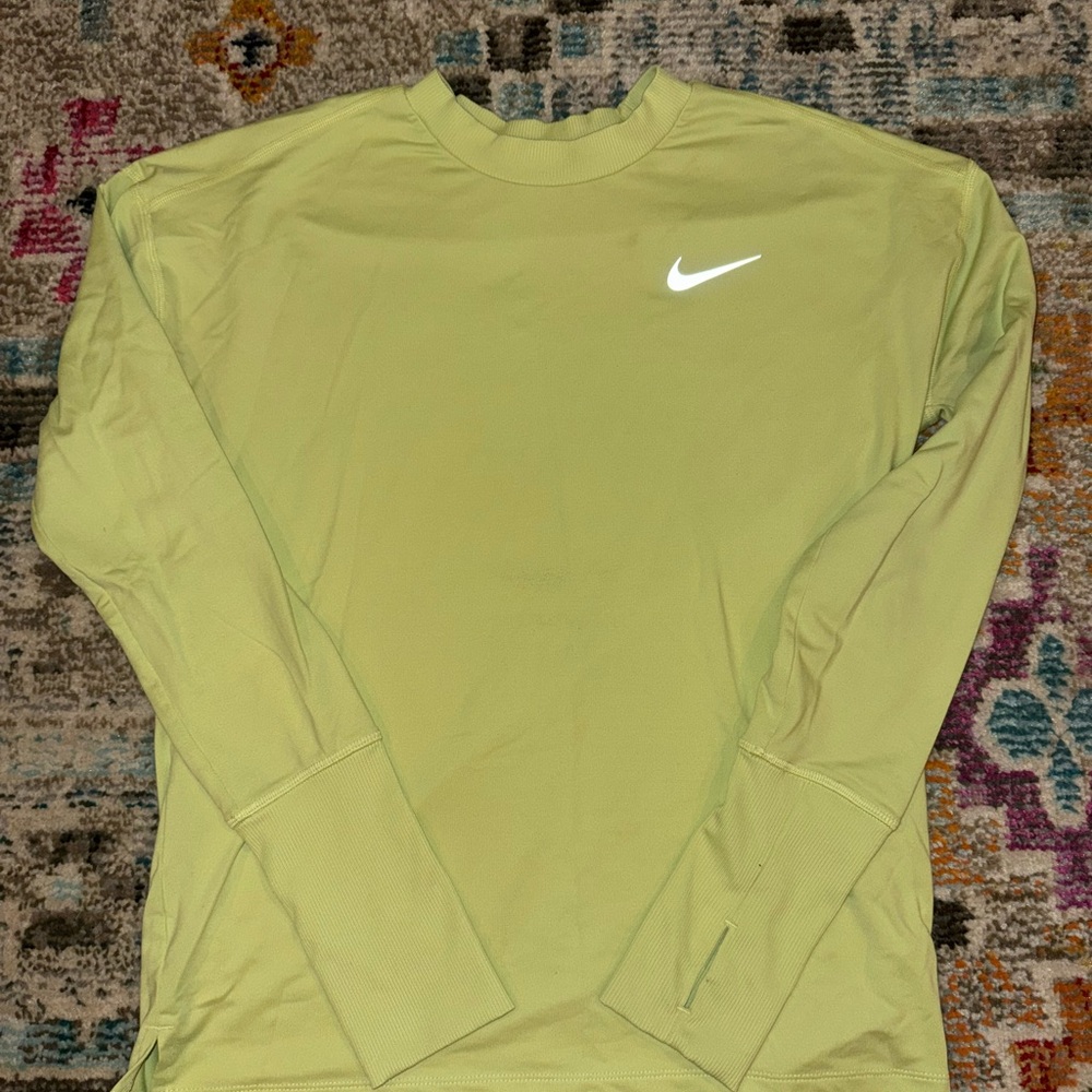 Nike Green Long Sleeve Performance Tee